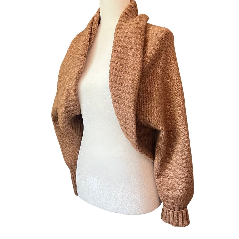 Banana Republic Camel Brown Open Front Shrug Cardigan Sweater Women’s Medium